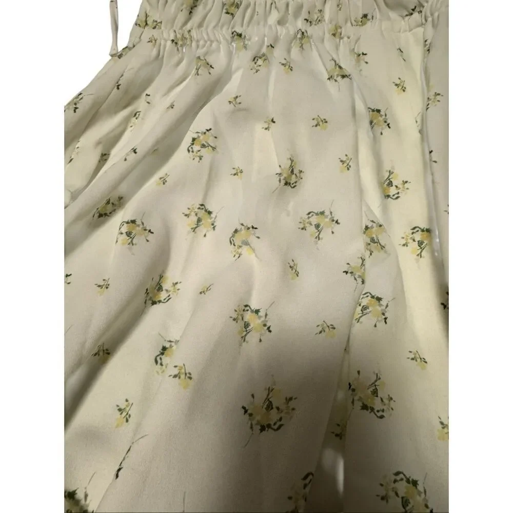 House of CB size M Cristabel ivory floral shirred midi dress - EUC - Picture 6 of 9